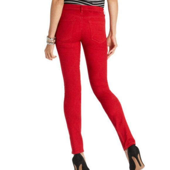 LOFT Denim - Ann Taylor LOFT Modern Skinny Red Jeans